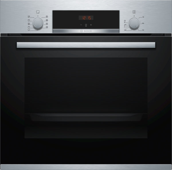 BOSCH HBF534ES0Q Built In Elec Oven 60cm Serie4 66Lit Eco Clean Back S.Steel